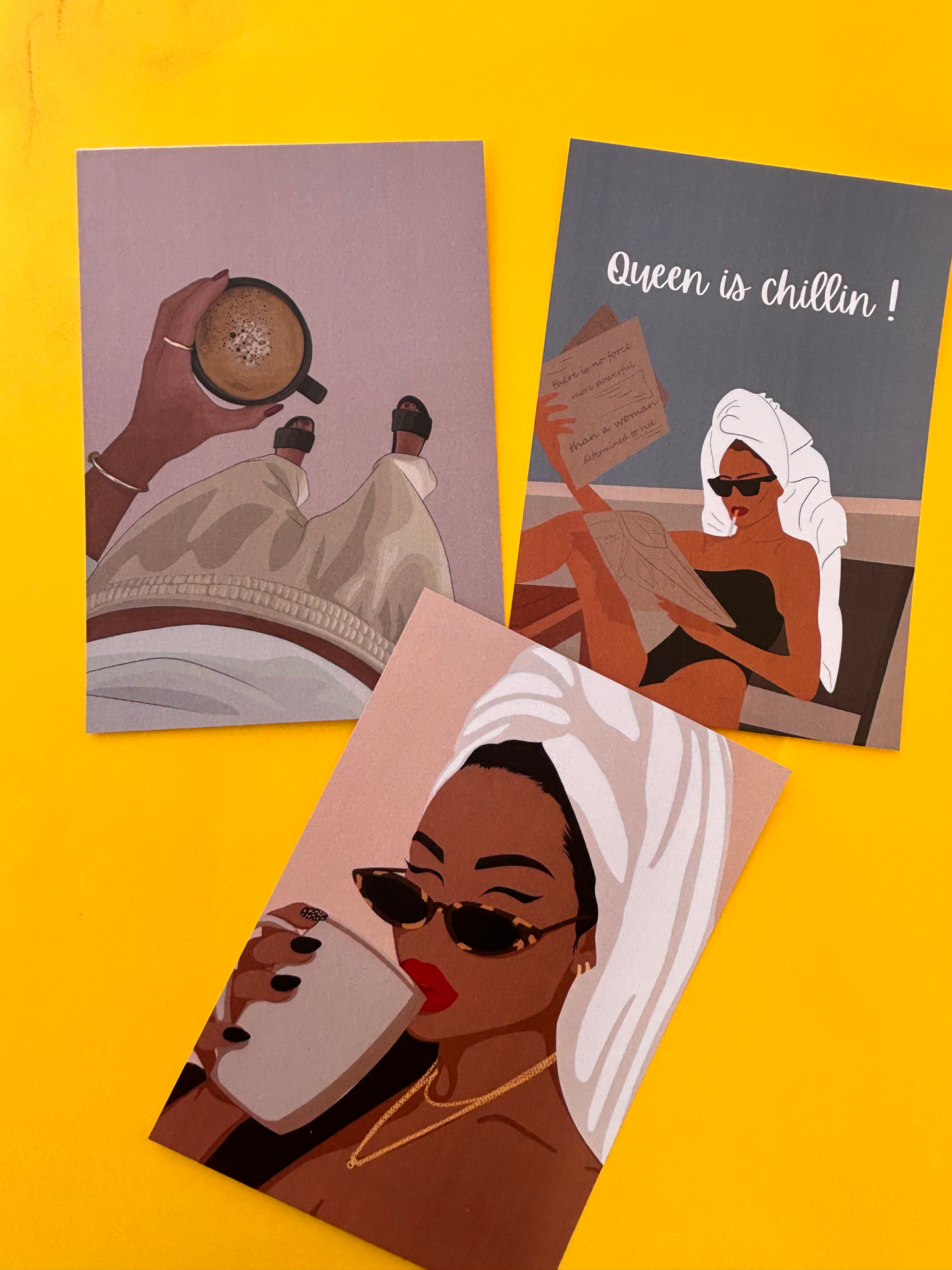 Queen Vibes – Chill & Slay A5 (Set of 3)