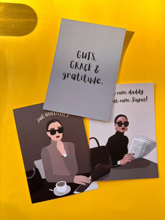 Boss Babe – Guts, Grace & Gratitude A5 (Set of 3)
