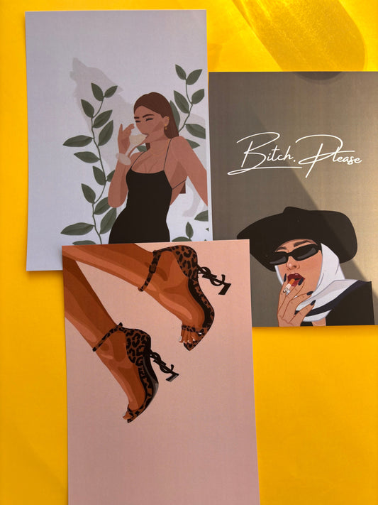 Bitch, Please – Bold Femme A5 (Set of 3)